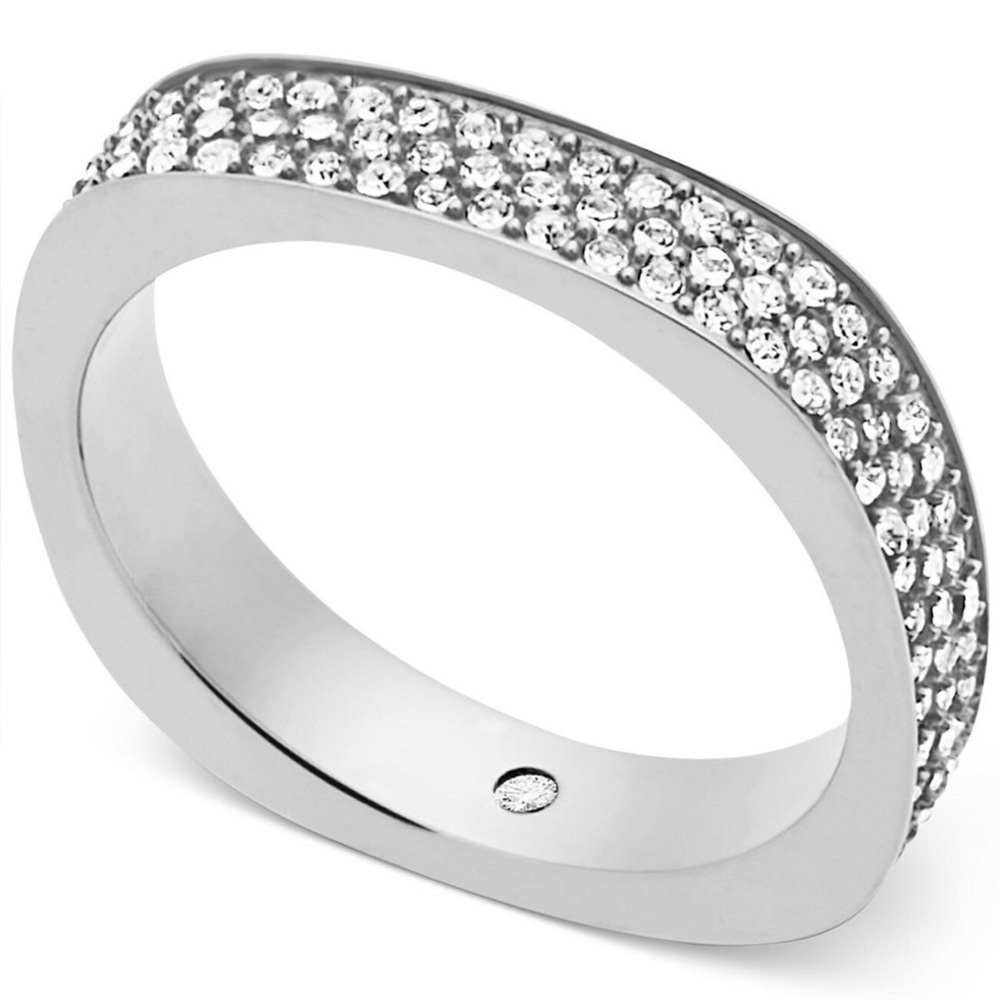 Michael Kors Crystal Flat-Edge Women's Ring